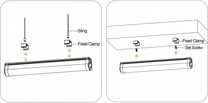 価格より安く 36W LED線形ライト 駐車場 ガレージ用の三極管 防水 1200mm 12