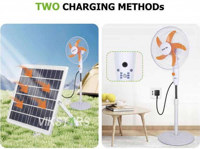 キャンプ用の太陽光発電のファンの 16インチ 11