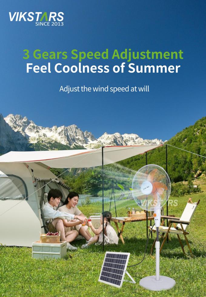 キャンプ用の太陽光発電のファンの 16インチ 13