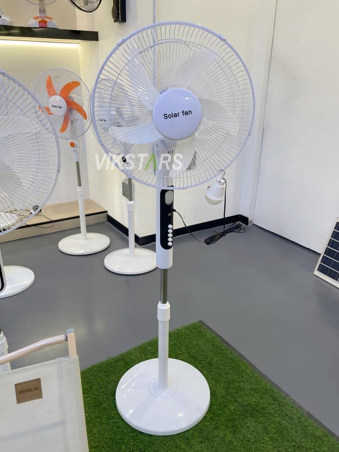 ソーラー式 16インチ 扇風機 ライト付き 省エネ アウトドア キャンプ 釣り 16