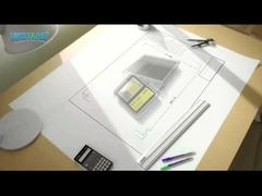 60 100 200w独特な設計黒の公園の庭の照明ランプのための太陽洪水ライト