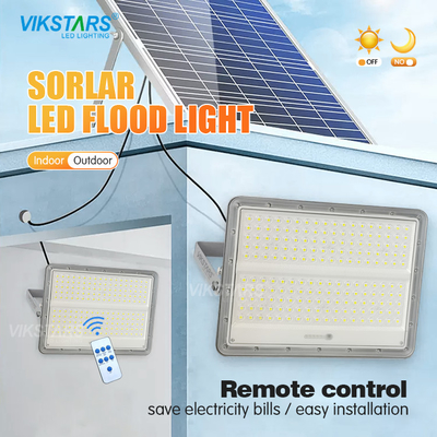 リモコン IP65 太陽光 LED 洪水照明 屋外防水 200w
