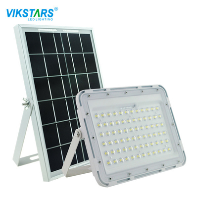 60W 200w LEDの大きい太陽電池パネルが付いている太陽洪水ライト白いハウジング